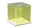 CUBE WITH REMOVABLE DIAGONAL SECTIONS