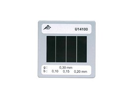 BLENDE MIT 3 DOPPELSPALTEN UNTERSCHIEDLICHER SPALTBREITE - U14100