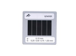 BLENDE MIT 4 DOPPELSPALTEN UNTERSCHIEDLICHEN SPALTABSTANDES - U14101