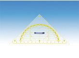TRIANGLE ACRYLIQUE TRANSPARENT - 80 CM