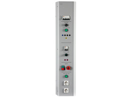PUPITRE CABLE AVEC TRIPHASE ET 24 VOLTS - GAMME EQUILIBRE GRIS.