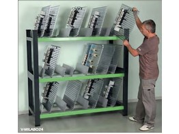 Storage rack for 24 grids - EQUILIBRIUM range - Grey and Orange