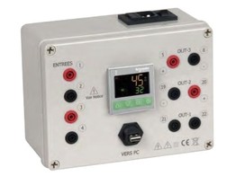Didactical box composed with TOR temperature controller. 4-20mA or 0-1