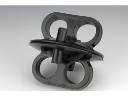 MAAGDENBURGSE HALVE BOLLEN- RUBBER   DIAMETER 8 CM