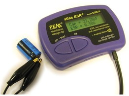 CAPACITANCE AND ESR  EQUIVALENT SERIES RESISTANCE  METER