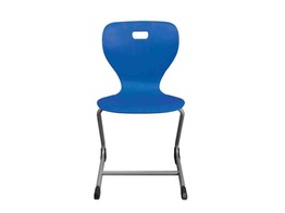 ULTRAFLEX-SWING LEERLINGSTOEL RAL9006  ZITHOOGTE 46 CM  BLAUW