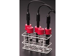 STORAGE RACK WITH GLASS POTS FOR ELECTRODE STORAGE