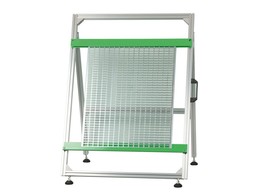 Wiring support  mobile and variable tilting with rails  adjustable - GREEN