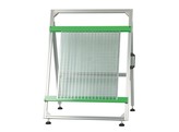 Wiring support  mobile and variable tilting with rails  adjustable - GREEN