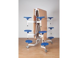 SPACEFLEX KLAPTAFEL OVAAL VOLKERNTAFELBLAD 12 ZITS HGT  74CM