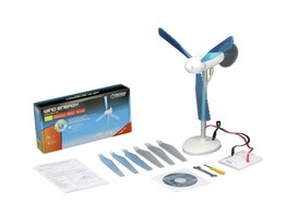 WINDTURBINE MIT BLATTERN UND DIODEN
