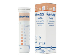 QUANTOFIX SULPHITE BOX OF 100 br/ TEST STICKS 6X95 MM
