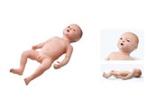 BABY-PUPPE NEUGEBORENES - WESTERN-LOOK - MANNLICH - IN SILIKON - KOKEN-LM-082