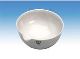 PORCELAIN BASIN ROUND BOTTOM WITH SPOUT - 120MM