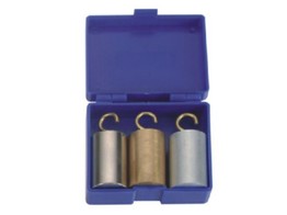 MATERIAL SET - 3 CYLINDERS WITH THE SAME VOLUME -WITH HOOKS