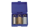 MATERIAL SET - 3 CYLINDERS WITH THE SAME VOLUME -WITH HOOKS