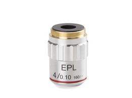 E PLAN EPL 4X/0.10 OBJECTIVE. WORKING DISTANCE 37.0 MM FOR B SCOPE
