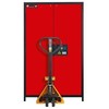 BRANDVEILIGE KAST STAANDE ENKELE DEUR - Q-CLASSIC-90 - GEEL- 11-1425 - MET TRANSPORT SOKKEL