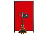 BRANDVEILIGE KAST STAANDE ENKELE DEUR - Q-CLASSIC-90 - GEEL- 11-1425 - MET TRANSPORT SOKKEL