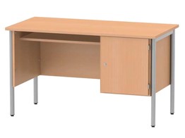 TABLE D ENSEIGNANT AVEC MEUBLE BAS  QUATRE PATTES 76X130X65 CM