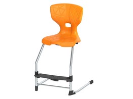 LEERLINGENSTOEL MET VOETSTEUN  FLEX-PLASTIC 85X47X54 CM