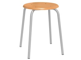 STOOL WITH WOODEN SEAT 46X50X50 CM
