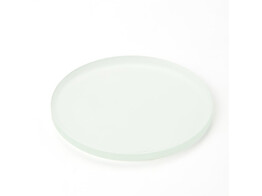 STAGE PLATE FROSTED GLASS OPAQUE 60 MM DIAMETER