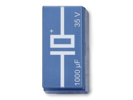 ELECTROLYTIC CAPACITOR 1000 NF  35 V  P2W19