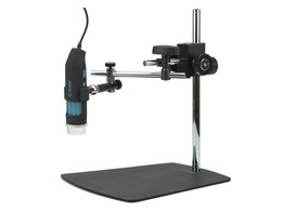 Q-SCOPE METAL ARTICULATED-ARM STAND WITH FINE FOCUS ADJUSTMENT AND EASY 3D POSITIONER
