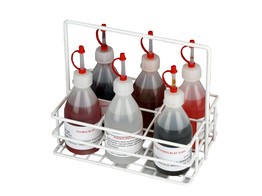 INDICATOR SET WITH 6X100ML DROPPER BOTTLES IN CARRYING RACK