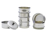 BOTTOM SIEVES  9 DIFFERENT - ALUMINUM