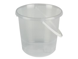 SEAU  TRANSPARENT 5 L SANS COUVERCLE  BUDGETLINE
