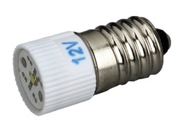 AMPOULE LED E10 4-12V BLANC
