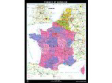 FRANCE AND BENELUX WALL MAP R/V 115X150 CM