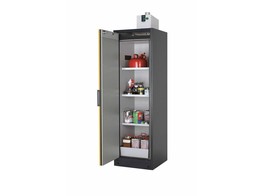 BRANDVEILIGE KAST STAANDE ENKELE DEUR - Q-CLASSIC-90 - LICHTGRIJS- LINKS DRAAIEND