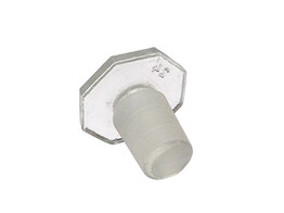 STOPFEN OKTOGONALES KLARGLAS NS 19/26