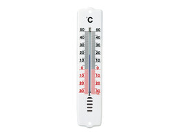 ENAMELLED ANALOGUE INDOOR-OUTDOOR THERMOMETER-30/ 50