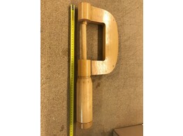GIANT MICROMETER IN WOOD