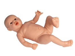 BABY OEFENPOP   50 CM  -  MANNELIJK - BLANK