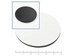OBJECTPLAATJE ZWART/WIT 60MM VOOR EDUBLUE