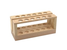 TEST TUBE RACK  WITH 12 WHOLES  D   22 MM  WOOD