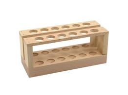 PORTE-TUBES A ESSAIS  - EN BOIS - POUR TUBES JUSQU A 22 MM  12 POSTES