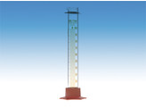 GRADUATED CYLINDER WITH BUMPER GUARD AND PLASTIC BASE 100ML