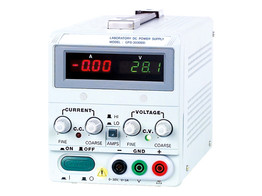 Regulated Power supply 0 to 30V - 0 to 3A  90 VA   2 digital displays