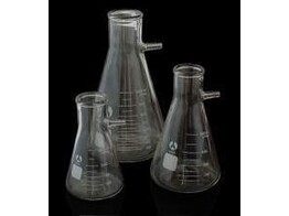 ERLENMEYERKOLBEN MIT SEITENROHR  INHALT 500 ML