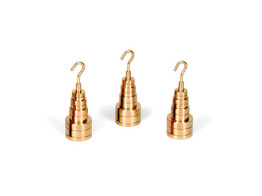SET OF 3 WEIGHT HOLDERS WITH SLOTTED WEIGHTS - U30019