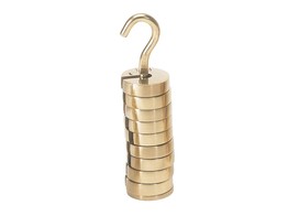 SET OF SLOTTED BRASS WEIGHTS  10 X 10 G - U30033