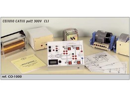 Single phase/direct current conversion test bench  with 4 moveable fro