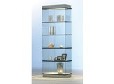 VITRINE MET 5 ETAGES MET FRAME MET VERLICHTING