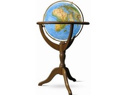 WERELDBOL 50CM JANNINE BLEU